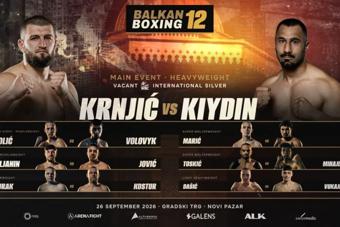 Ahmed Krnjić i Alije Kijdin u najavi bokserskog spektakla Balkan Boxing 12 u Novom Pazaru