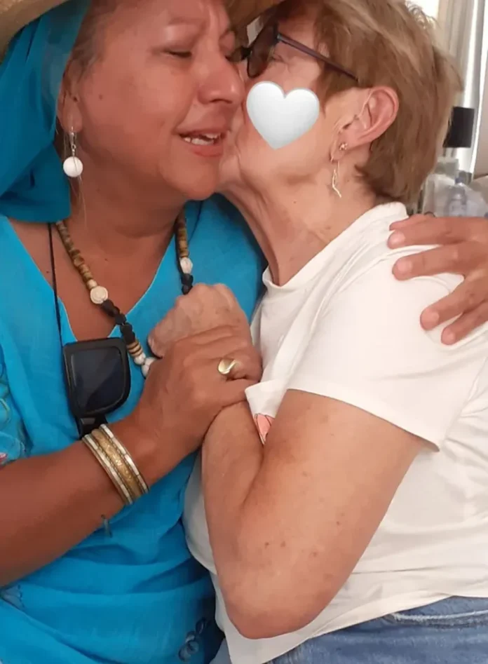 Fetija Feta Jakupović na plaži hotela Otrant u Ulcinju tokom spasavanja