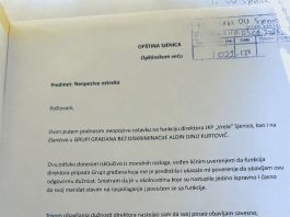 Nermin Ljajić podneo neopozivu ostavku na mesto direktora JKP „Vrela“ u Sjenici