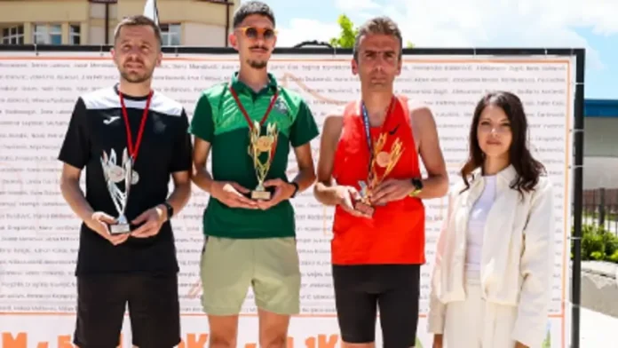 Nikola Mijailović na trci tokom polumaratona Kalnik–Križevci u Hrvatskoj