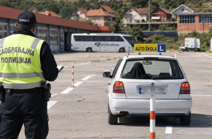 Ilustracija vozačkog ispita u autoškoli u Novom Pazaru