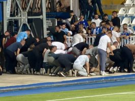 Navijači FK Novi Pazar na stadionu tokom utakmice