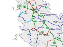 Ilustracija trase motoputa Kraljevo–Novi Pazar sa vezom Raška–Jarinje