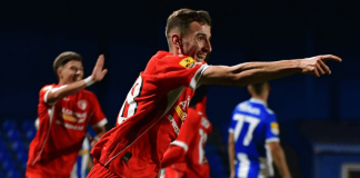 Semir Alić pogodio za 5:3 protiv OFK Beograda u Novom Pazaru Semir Alić slavi pogodak za Radnički 1923 protiv OFK Beograda