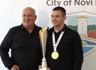Svetsko zlato za Novi Pazar: Dupljak najbolji do 91 kg Muhamed Dupljak sa zlatnom medaljom nakon osvajanja titule u lou-kiku