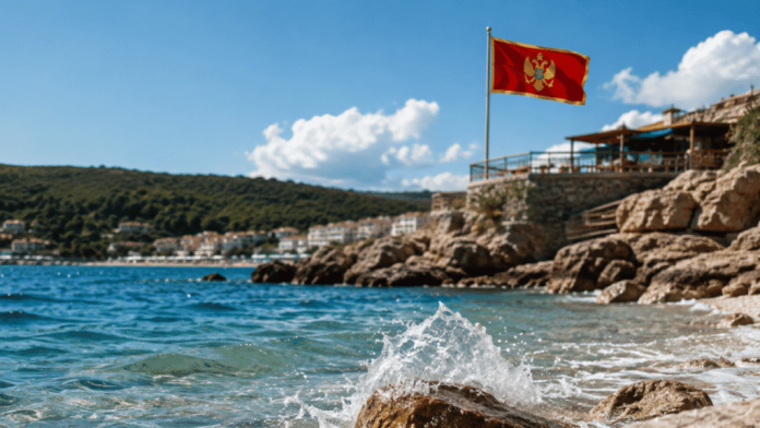 Pogled na obalu u Dobrim Vodama u Crnoj Gori