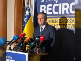 Denis Bećirović nakon proglašenja pobede na izborima za Predsedništvo BiH