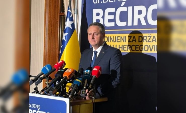 Denis Bećirović nakon proglašenja pobede na izborima za Predsedništvo BiH