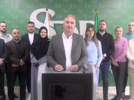 Elmir Habibović na konferenciji za medije predstavlja planove liste za izbore za BNV