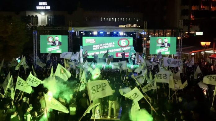 Završni predizborni skup liste „SPP – Pokret za ujedinjenje“ u Novom Pazaru